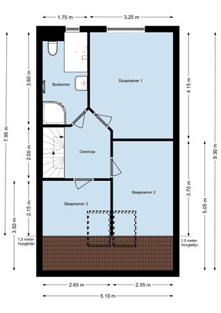 Floorplan - Duitslandstraat 8, 4614 KE Bergen op Zoom